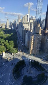 View of Central Park from the Mandarin Oriental September 11, 2015