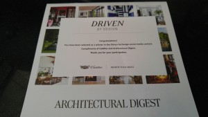 Driven by design AWARD